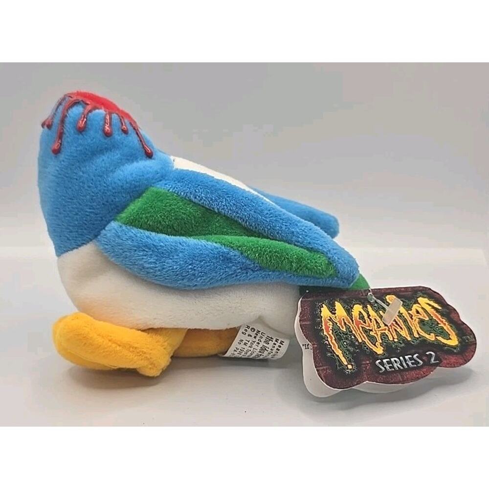 1998 Meanies Series 2 Donnie Didn't Duck Plush Animal w Tag BB27
